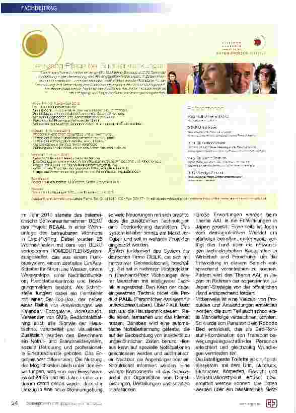 Vorschauseite 2: Ambient Assisted Living (AAL)