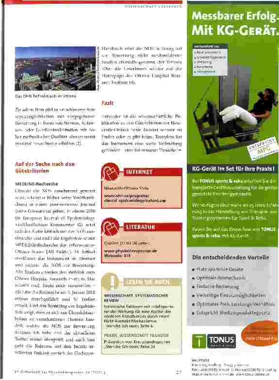 Vorschauseite 2: Qualität von nicht randomisierten Studien