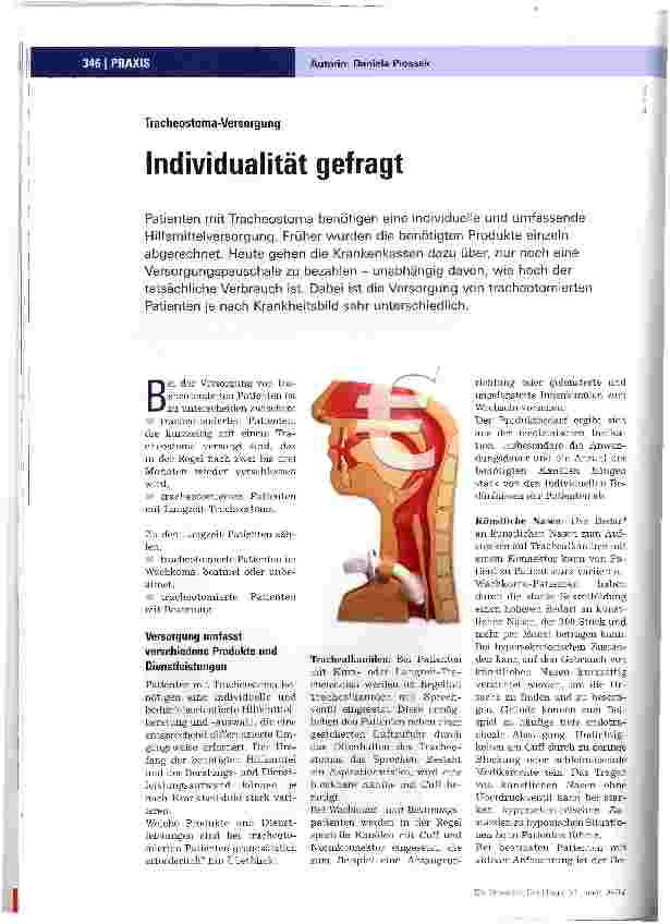 Vorschauseite 1: Individualität gefragt