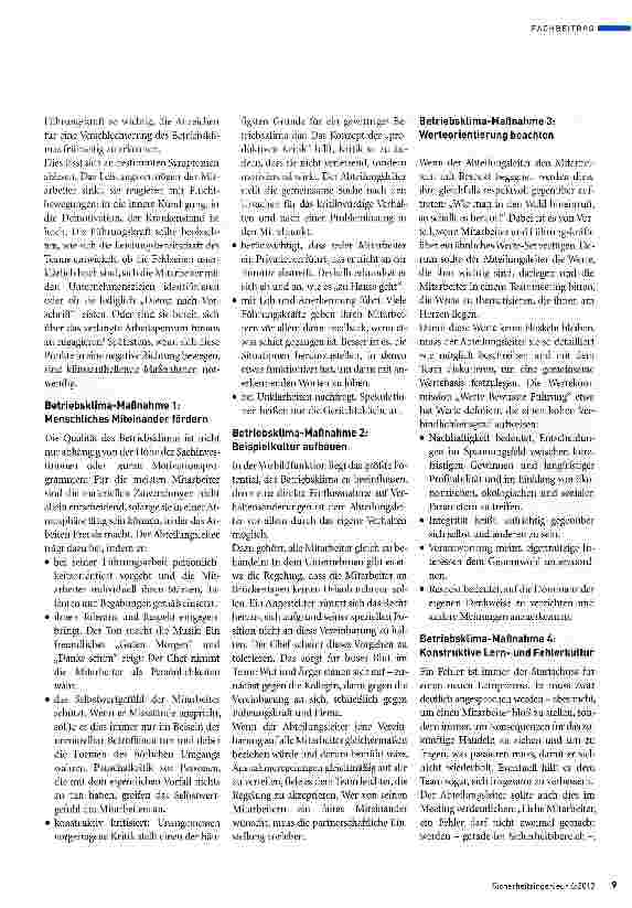 Vorschauseite 2: Sonniges Betriebsklima: So sorgen Sie für Plusgrade