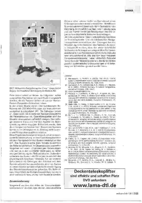 Vorschauseite 3: Patientensicherheit und Computerassistenzsysteme in der Chirurgie
