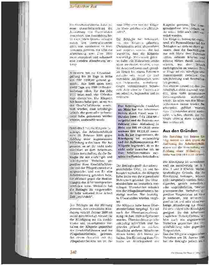 Vorschauseite 2: Auflösungsantrag, Überstundenund Urlaubsabgeltung
