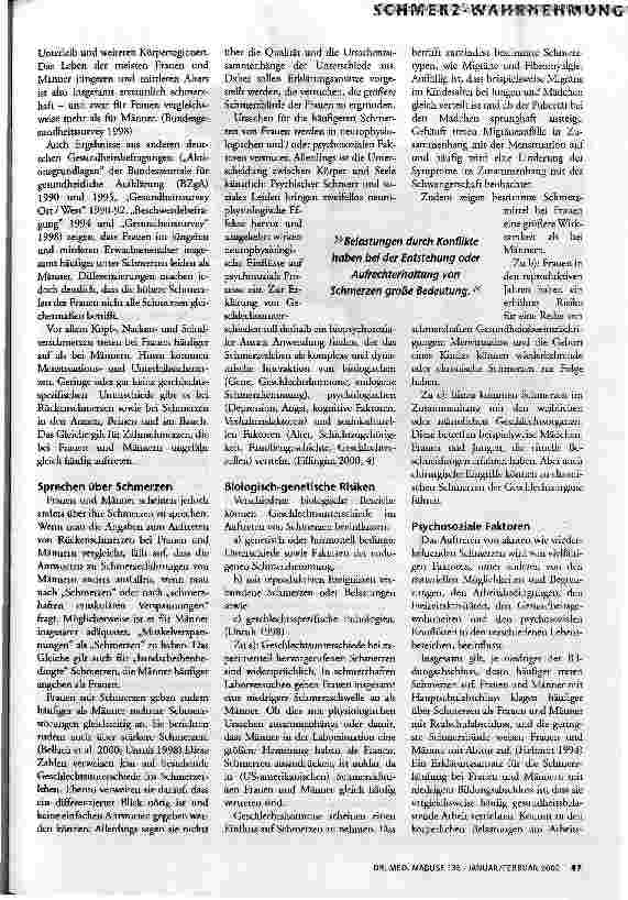 Vorschauseite 2: Boys dont cry Geschlechtsspezifische Unterschiede in der Wahrnehmung von Alltagsschmerzen