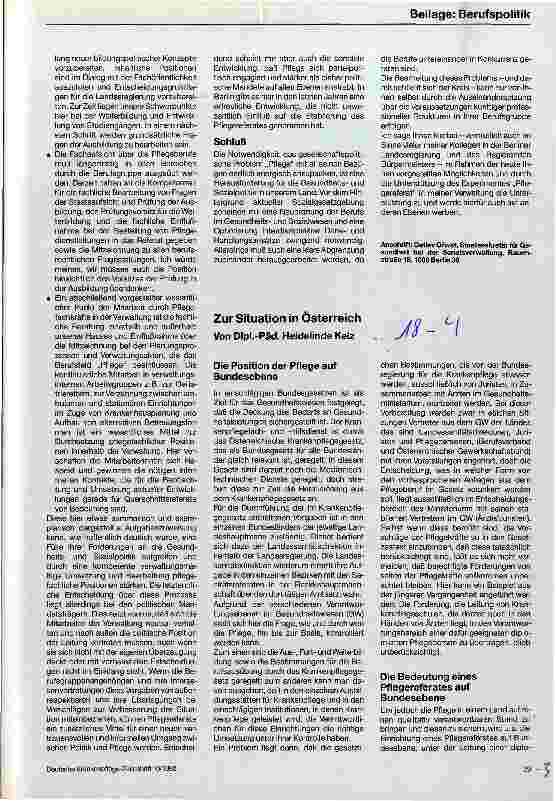Vorschauseite 1: Zur Situation in Österreich
