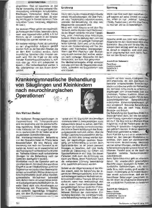 Vorschauseite 2: Die Intensivpflege von Säuglingen und Kindern vor und nach neurochirurgischen Operationen