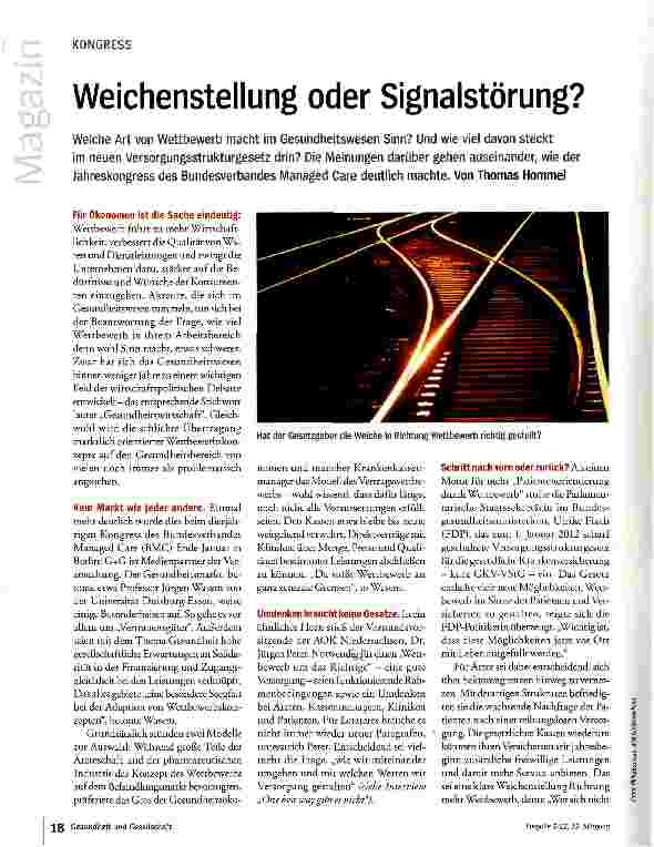Vorschauseite 1: Weichenstellung oder Signalstörung?