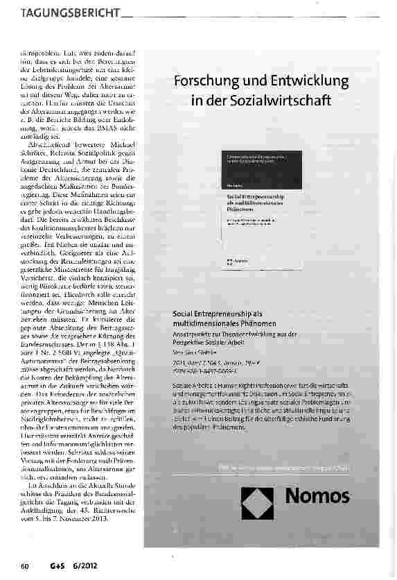 Vorschauseite 6: „Bürgernahe Effizienz - 44. Richterwoche des Bundessozialgerichts