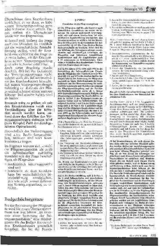 Vorschauseite 2: Strategie 93 Umsetzung einer novellierten Krankenhausfinanzierung