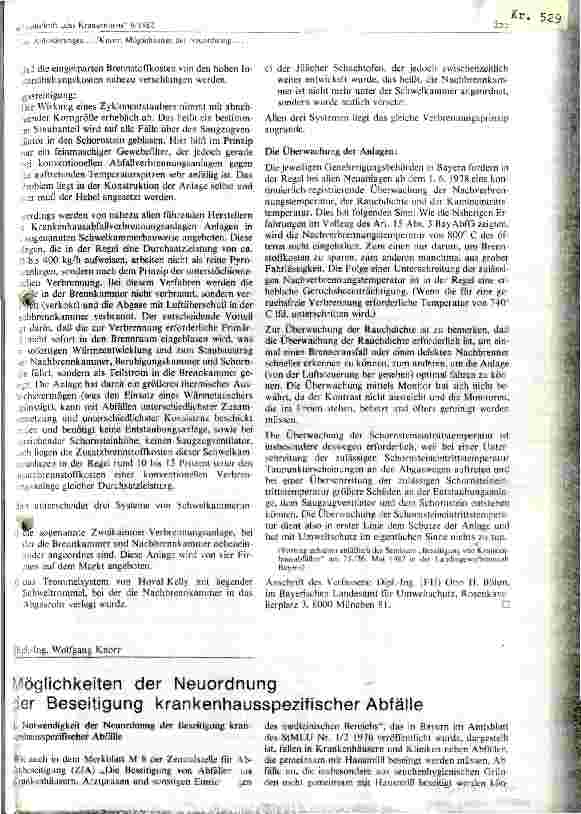 Vorschauseite 4: Anforderungen an den Betrieb von Krankenhausabfallverbrennungsanlagen aus der Sicht der Luftreinhaltung und der Abfallwirtschaft