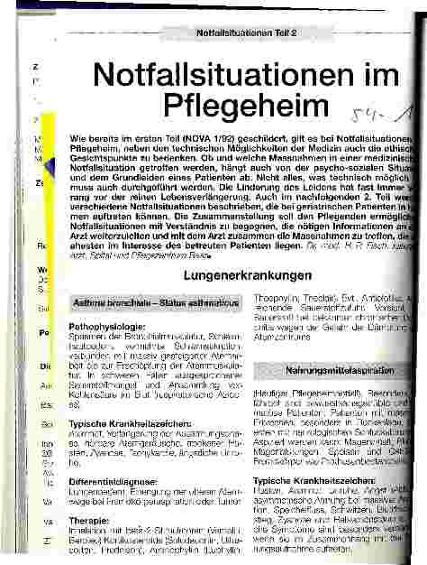 Vorschauseite 1: Notfallsituationen im Pflegeheim