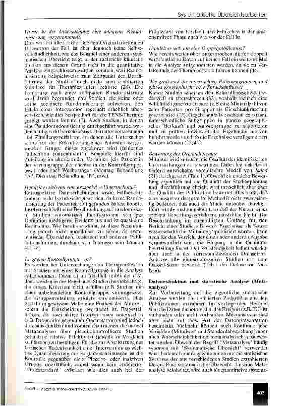 Vorschauseite 5: Systematische Übersichtsarbeiten in der Anästhesie - Erstellung, Bedeutung und Interpretation