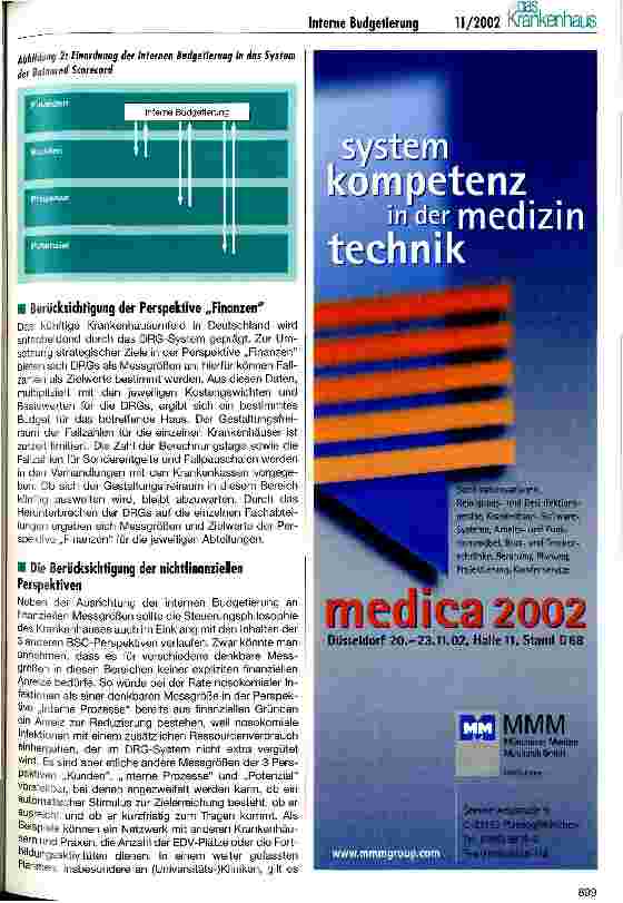 Vorschauseite 3: Die interne Budgetierung im Kontext der Balanced Scorecard