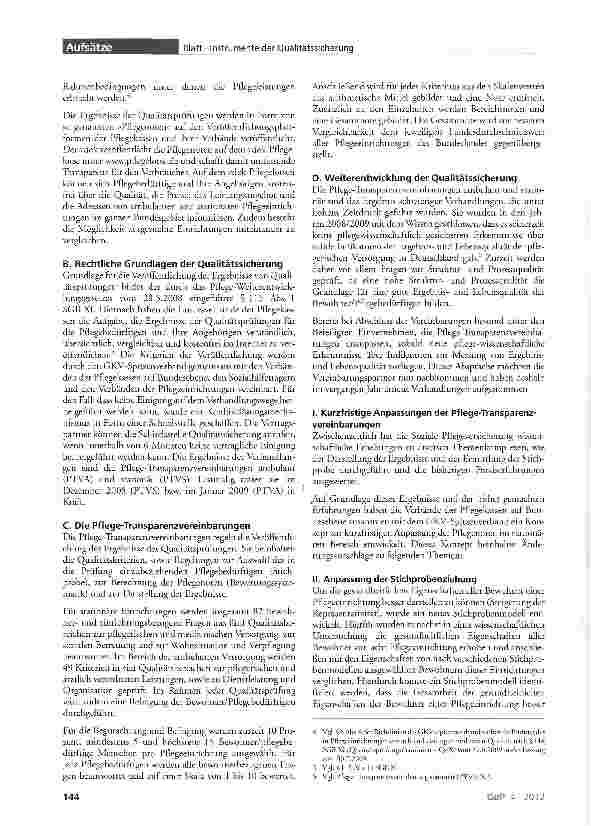 Vorschauseite 2: Qualitätssicherung der Qualitätssicherung