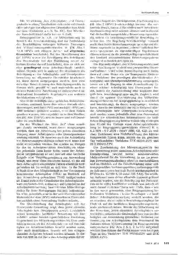 Vorschauseite 3: Mitwirkung bei der Bewertung einzelnen Arbeitsplätze