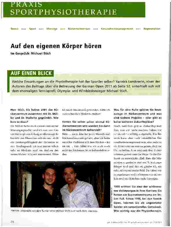 Vorschauseite 1: Auf den eigenen Körper hören