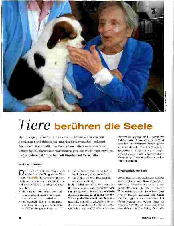Vorschauseite 1: Tiere berühren die Seele