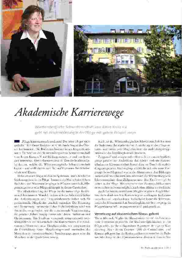 Vorschauseite 1: Akademische Karrierewege