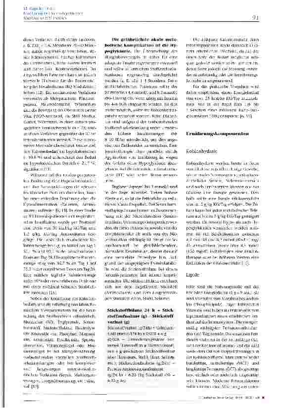 Vorschauseite 4: Ernährung bei Intensivpatienten
