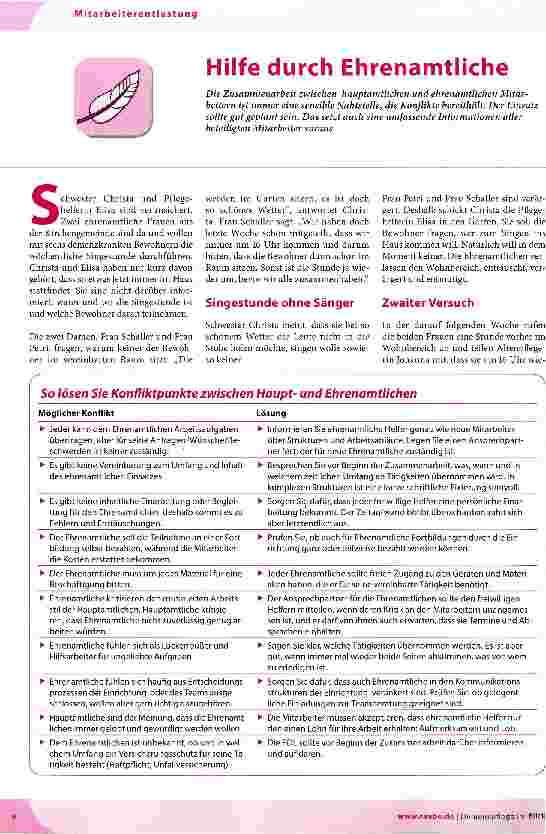 Vorschauseite 1: Hilfe durch Ehrenamtliche