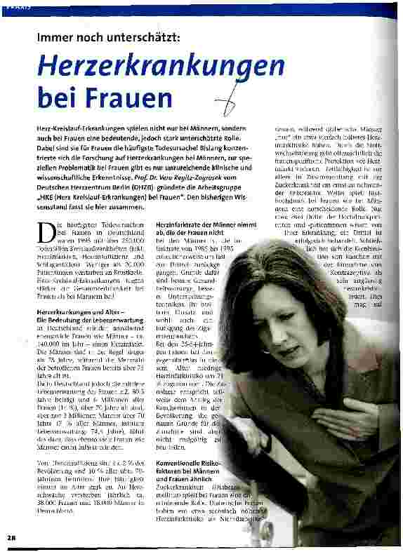 Vorschauseite 1: Immer noch unterschätzt: Herzerkrankungen bei Frauen
