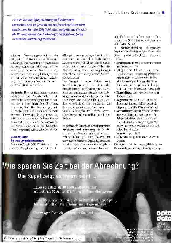 Vorschauseite 2: Jetzt im Angebot - der Pflegesitter