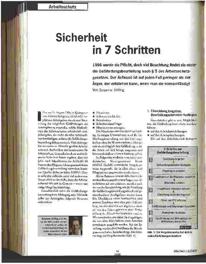 Vorschauseite 1: Sicherheit in 7 Schritten