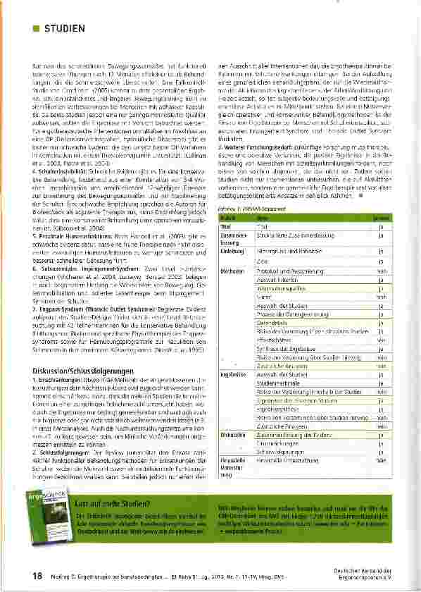 Vorschauseite 2: Ergotherapie bei berufsbedingten Schultererkrankungen