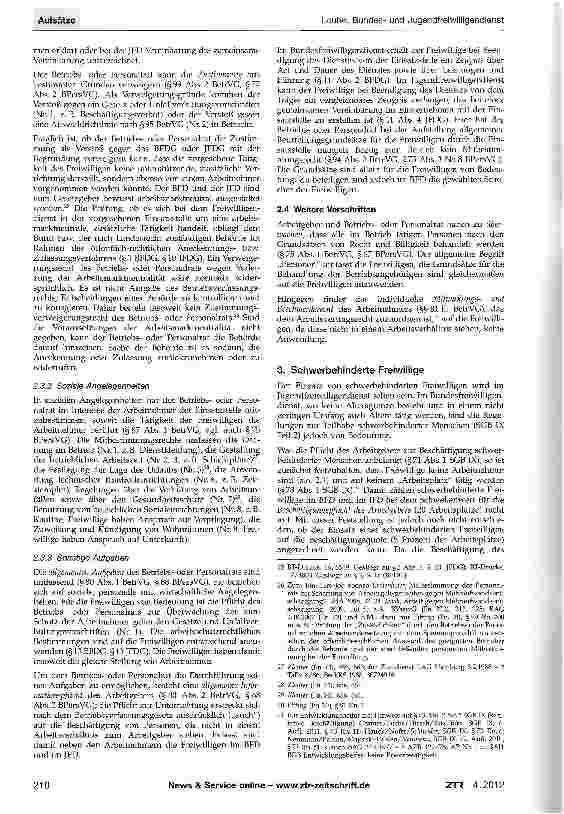 Vorschauseite 4: Bundesund Jugendfreiwilligendienst - Betriebsverfassungsbzw. Personalvertretungsrecht in der Einsatzstelle