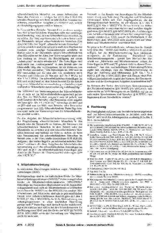 Vorschauseite 5: Bundesund Jugendfreiwilligendienst - Betriebsverfassungsbzw. Personalvertretungsrecht in der Einsatzstelle
