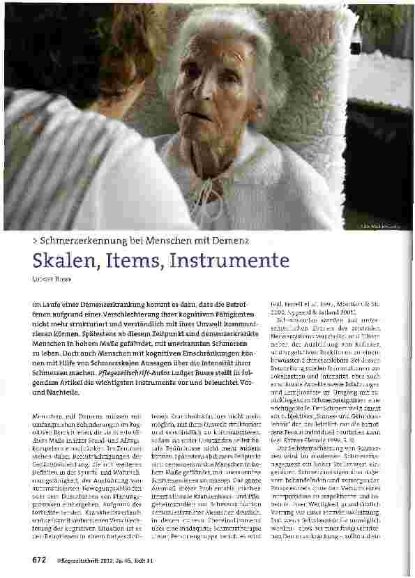 Vorschauseite 1: Skalen, Items, Instrumente