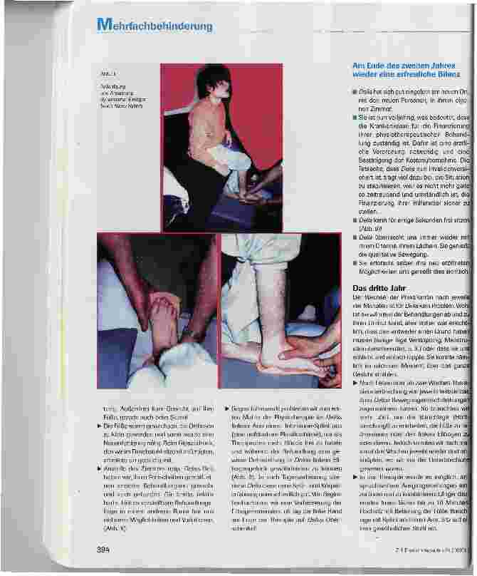 Vorschauseite 6: Vier Jahre mit Delia: Bericht über eine Begegnung- Die physiotherapeutische Langzeitbehandlungeiner schwer mehrfach behinderten jungen Frau