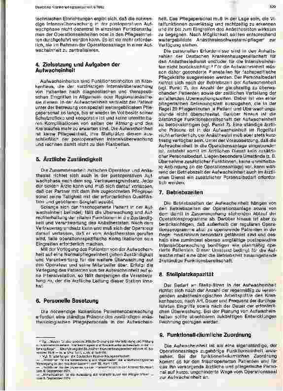Vorschauseite 2: Organisation und Einrichtung von Aufwacheinheiten in Krankenhäusern