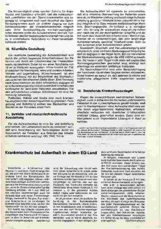 Vorschauseite 3: Organisation und Einrichtung von Aufwacheinheiten in Krankenhäusern