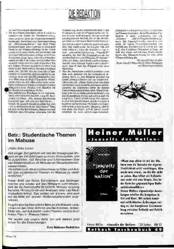 Vorschauseite 2: Persönliche Animositäten?