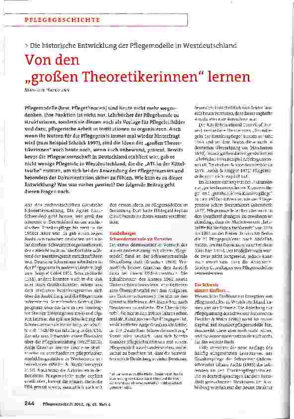 Vorschauseite 1: Von den „großen Theoretikerinnen lernen