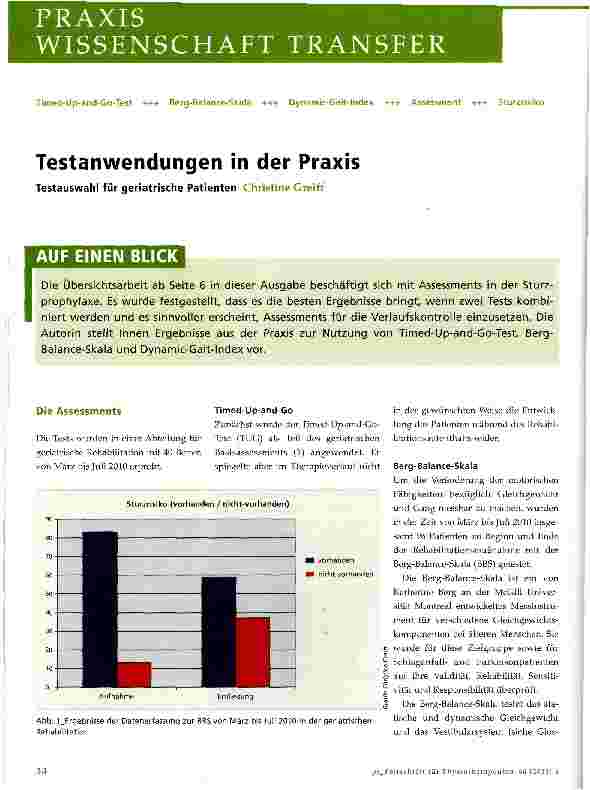 Vorschauseite 1: Testanwendungen in der Praxis
