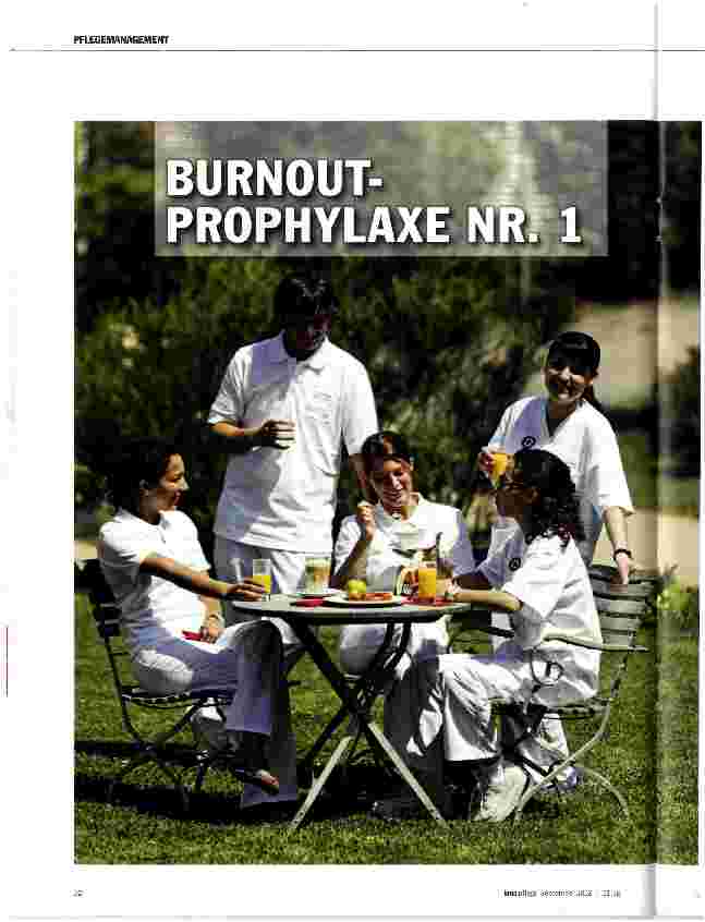 Vorschauseite 1: Burnout-Prophylaxe Nr. 1