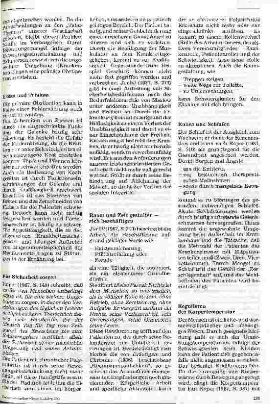 Vorschauseite 2: Pflege eines Patienten mit chronischer Polyarthritis 3.Folge: Einschränkungen der ATL