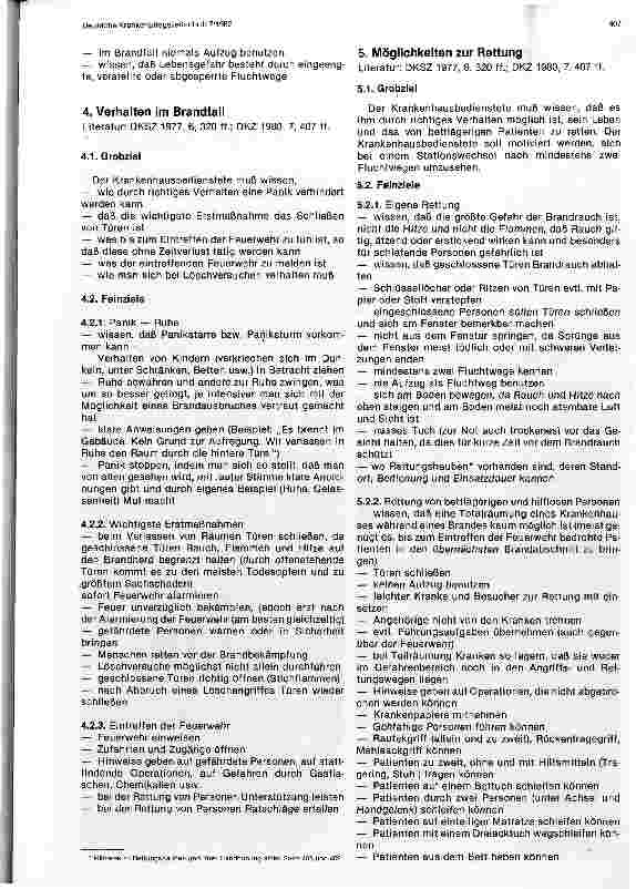 Vorschauseite 5: Lernzielkatalog: Brandschutz für Bedienstete in Krankenhäuser, in Altenheimen und vergleichbaren Einrichtungen