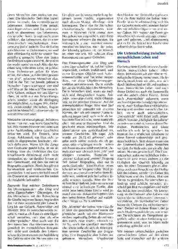 Vorschauseite 3: Droht uns ein Werteverfall? Ein bioethischer Diskurs zum Embyonenschutz