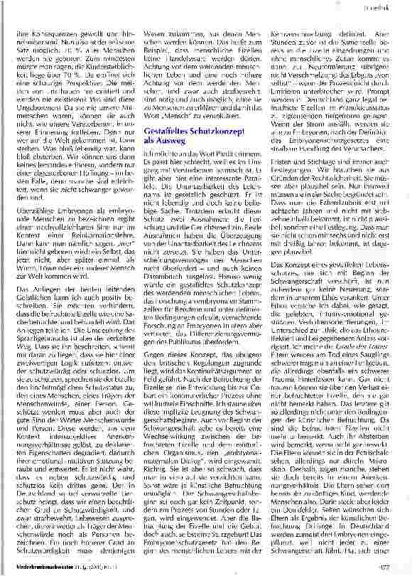 Vorschauseite 5: Droht uns ein Werteverfall? Ein bioethischer Diskurs zum Embyonenschutz