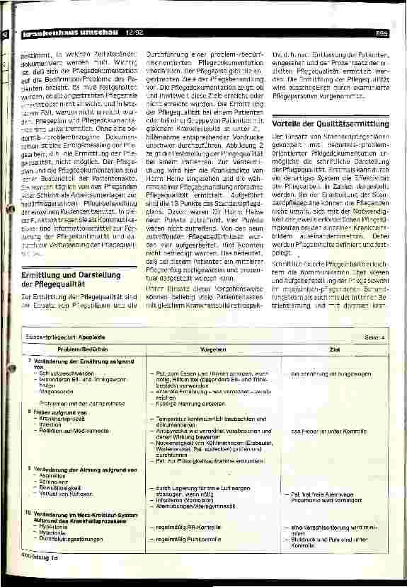 Vorschauseite 5: Qualitätssicherung ist für die Krankenpflege sehr wichtig
