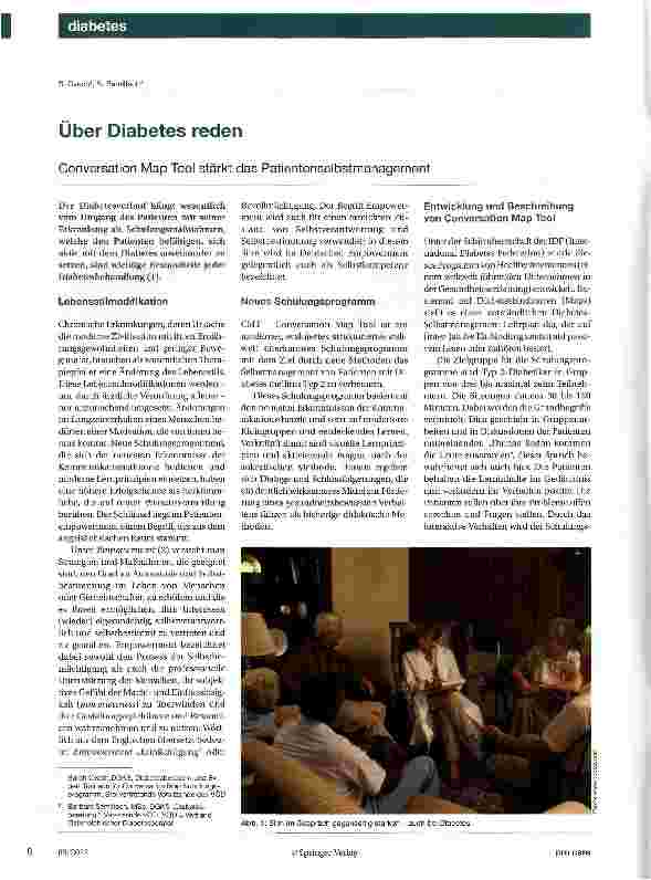 Vorschauseite 1: Über Diabetes reden