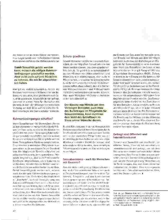 Vorschauseite 2: Über das Recht auf Sexualität - und das Recht, damit in Ruhe gelassen zu werden