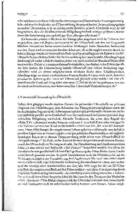Vorschauseite 3: Philosophische, psychologische und erfahrungstheoretische Aspekte der Visualisierung des Ungeborenen mittels Ultraschall Eine Skizze
