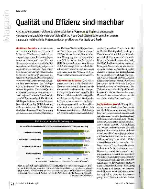 Vorschauseite 1: Qualität und Effizienz sind machbar