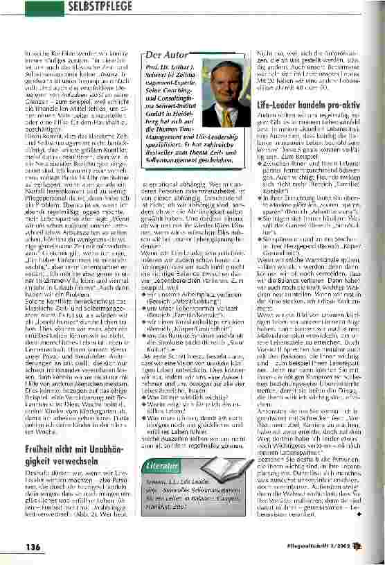 Vorschauseite 4: Die Lebensbalance wahren