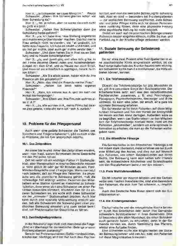 Vorschauseite 6: Zur Betreuung von Selbstmordpatienten im Krankenhaus