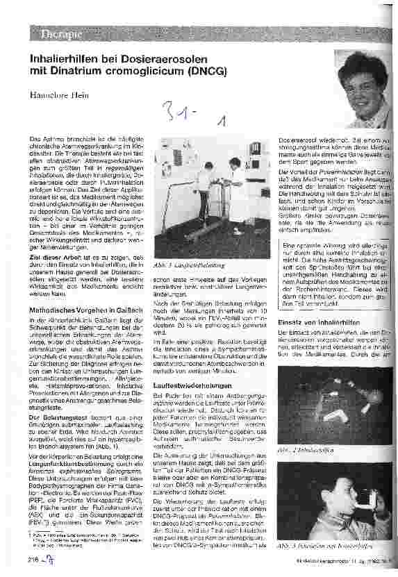 Vorschauseite 1: Inhalierhilfen bei Dosieraerosolen mit Dinatrium cromoglicicum DNCG