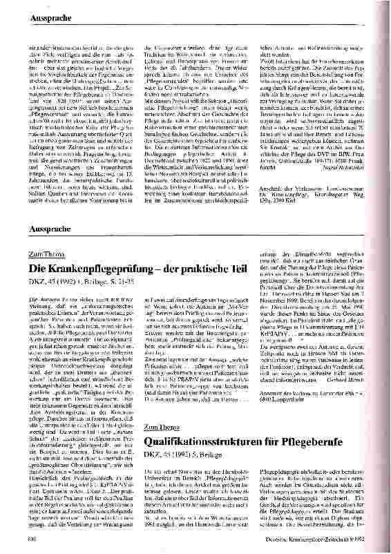 Vorschauseite 2: Der aktuelle Stand der Pflegewissenschaften